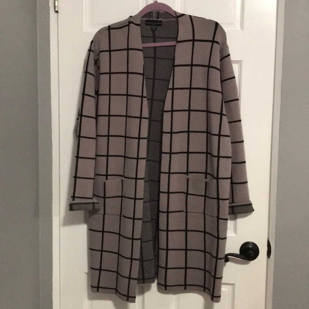 “Simply styled” cardigan